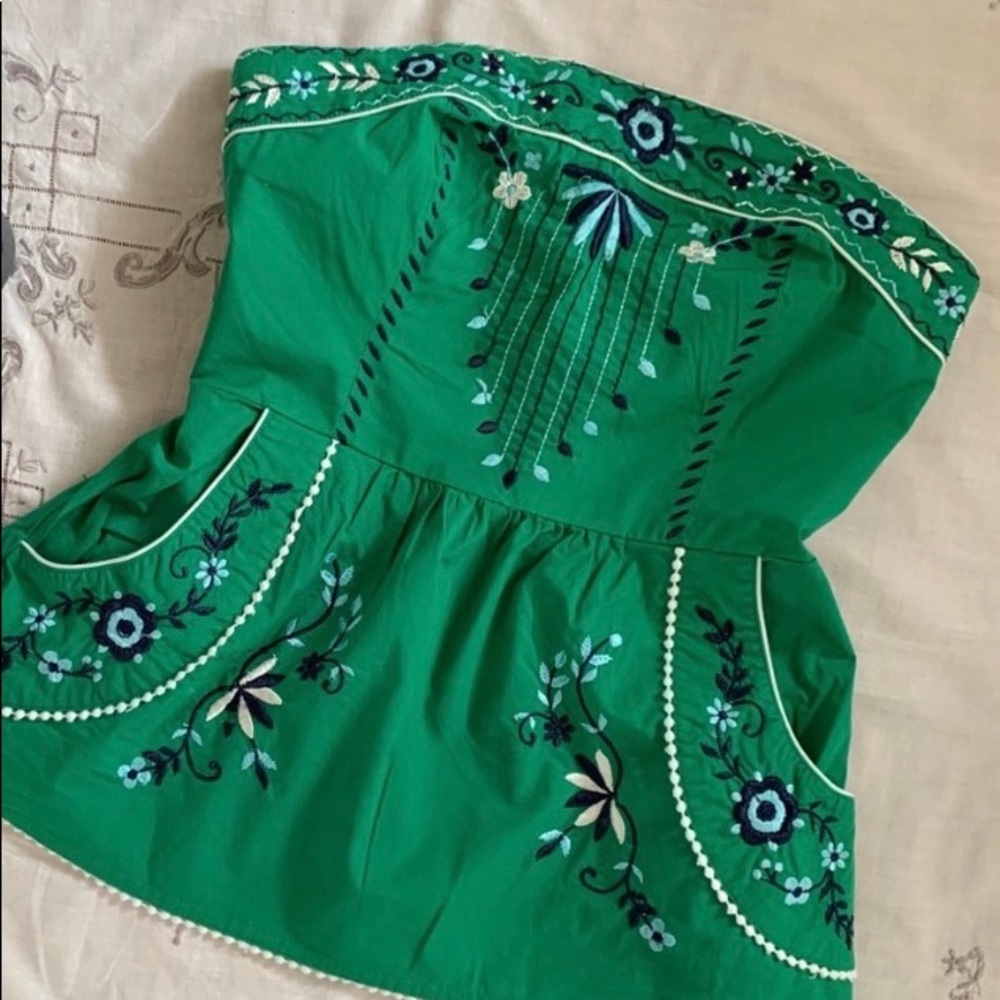 Antropologie Vanessa Virginia strapless top